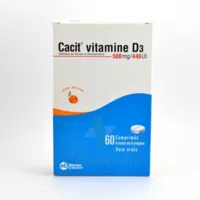 Cacit Vitamine D3 500 Mg/440 Ui, Comprimé à Sucer Ou à Croquer à Bassens