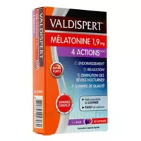 Valdispert Melatonine 1,9 Mg 4 Actions Comprimés B/30 à Bassens